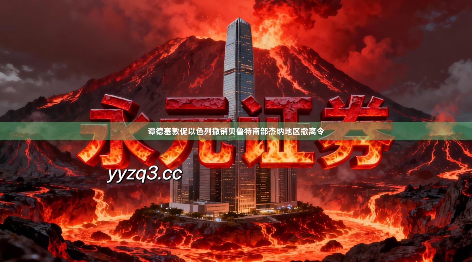 谭德塞敦促以色列撤销贝鲁特南部杰纳地区撤离令