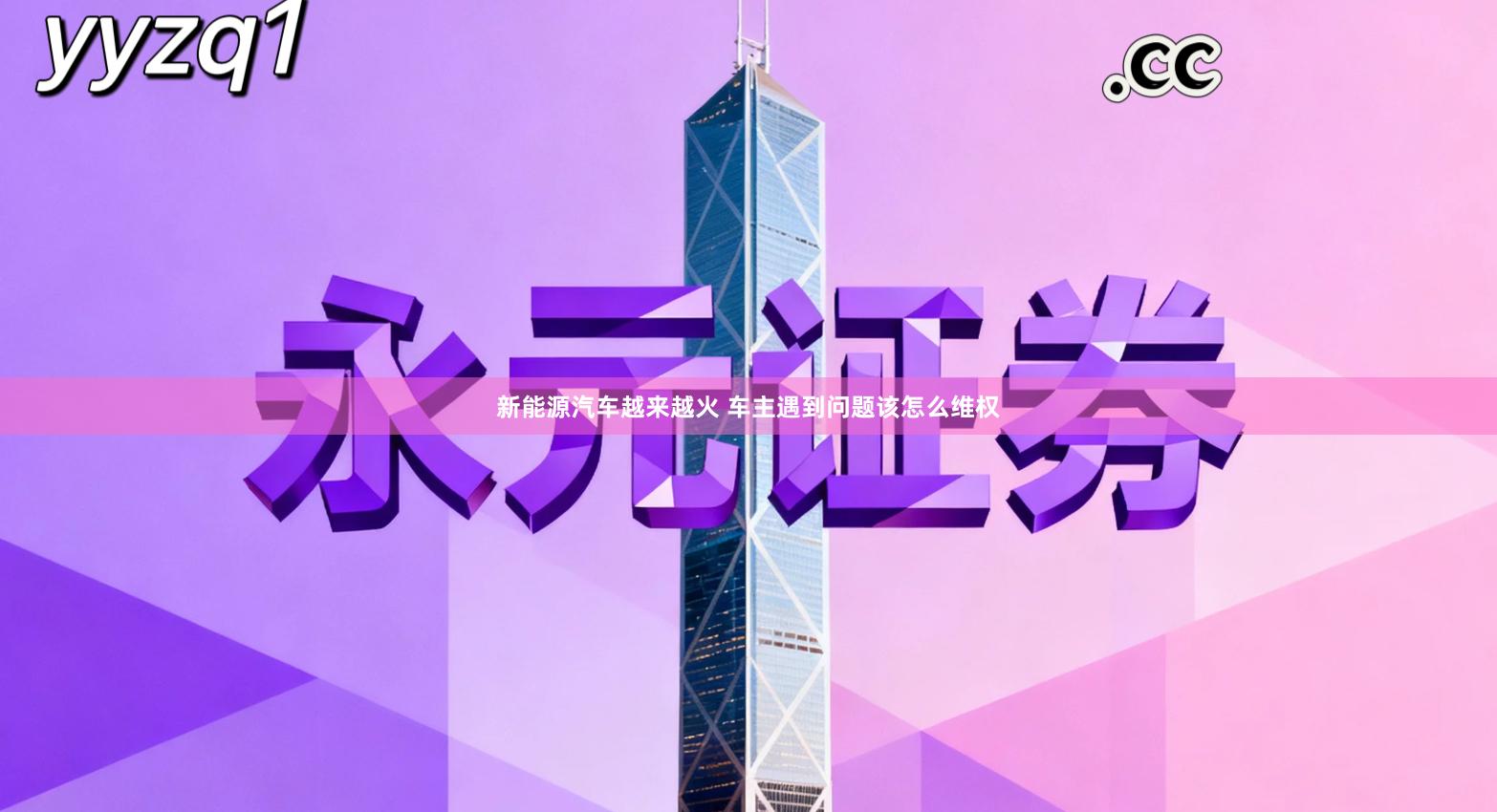 新能源汽车越来越火 车主遇到问题该怎么维权